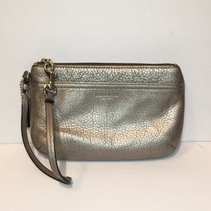 Coach Park Metallic Silver Wrislet